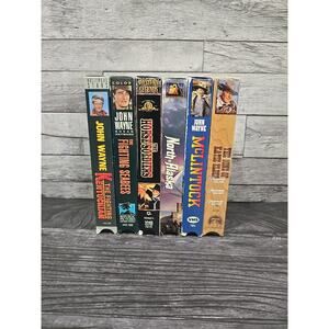 John Wayne Classic 6-Movie VHS Bundle | Rare Factory Sealed Katie Elder